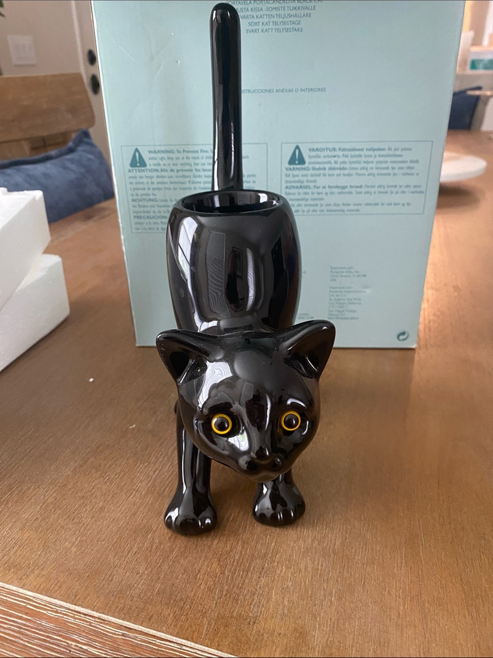 PartyLite Black Cat Tealight Holder Item Number P9415